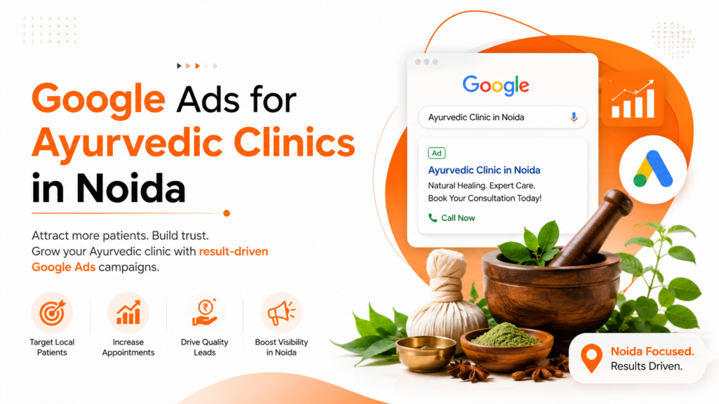 Ayurvedic clinic Google Ads promotion