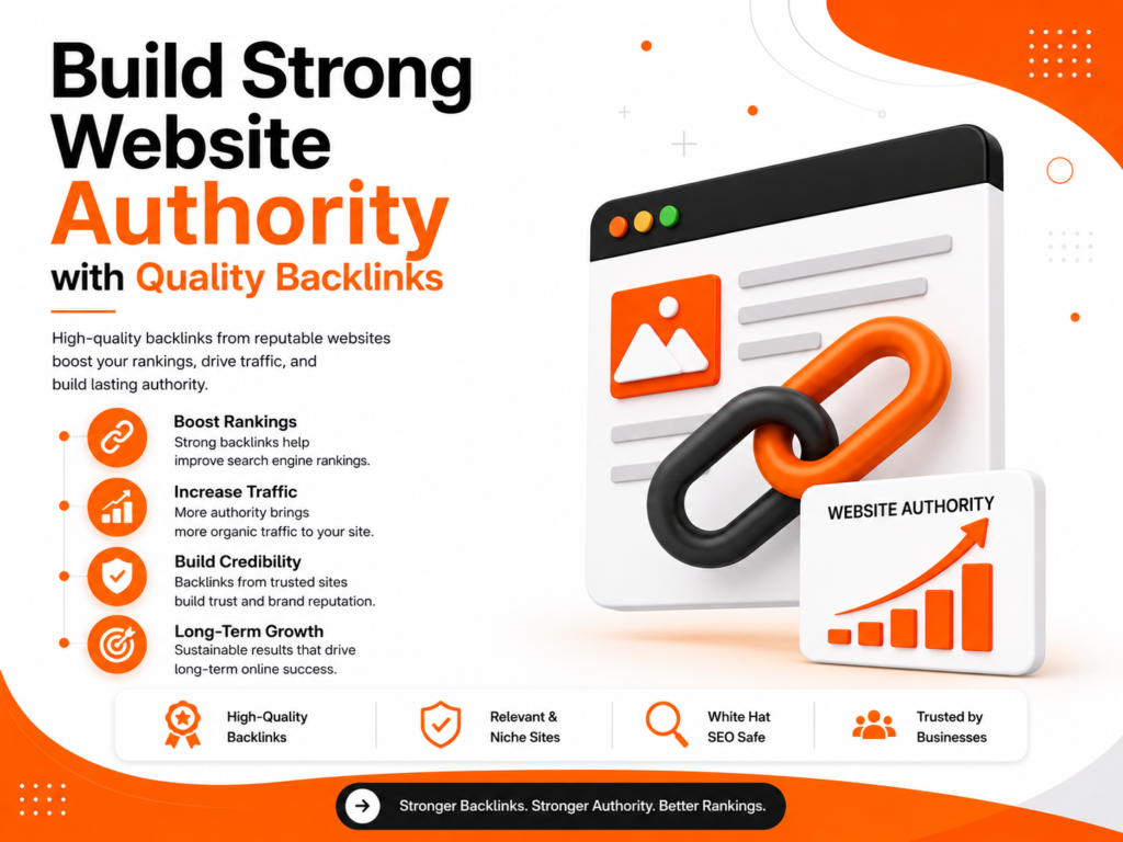 Build website authority with backlinks