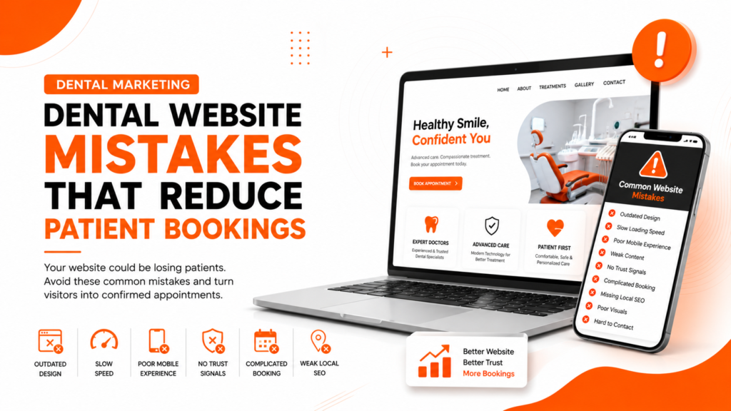 Dental Website Mistakes That Reduce Patient Bookings