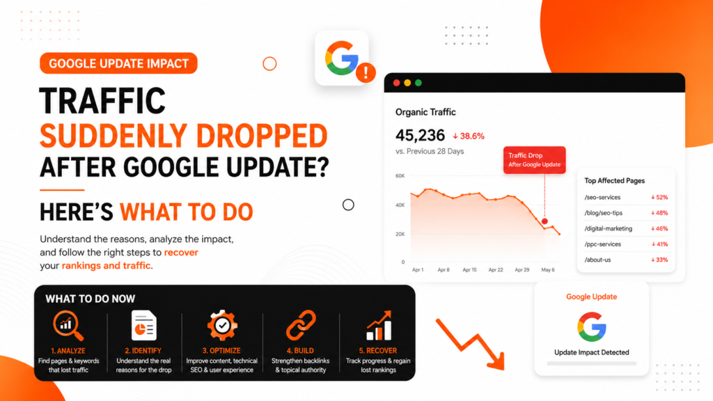 Traffic Suddenly Dropped After Google Update Here’s What to Do