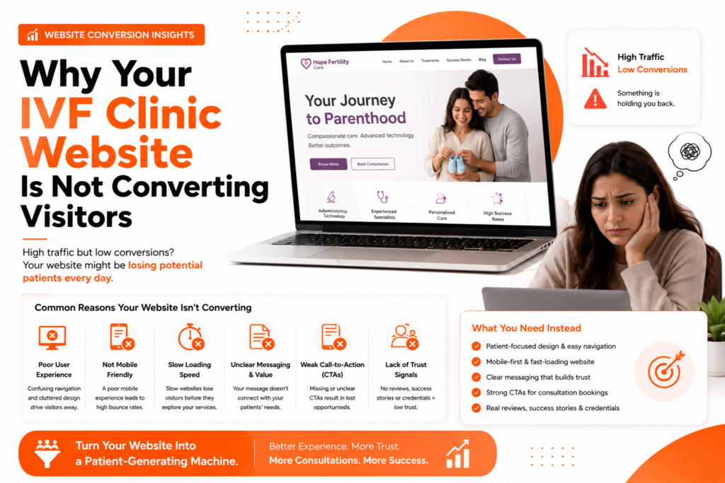 Why IVF clinic websites aren't converting