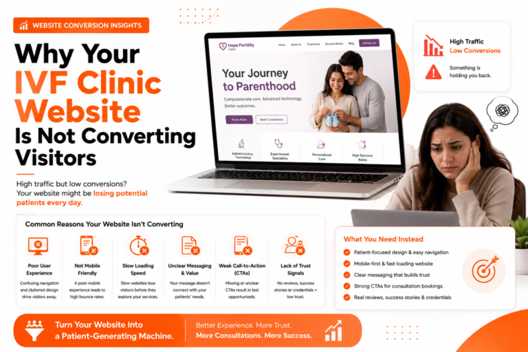 Why IVF clinic websites aren't converting